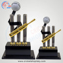 Cricket Bat Ball & Stump Trophy CSI
