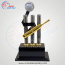 Cricket Bat Ball & Stump Trophy CSI