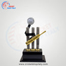 Cricket Bat Ball & Stump Trophy CSI