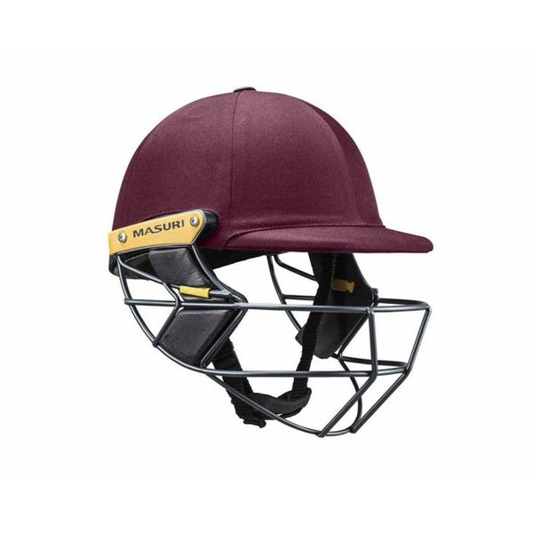 Masuri T Line Steel Cricket Helmet Maroon