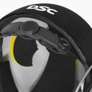 Back view of DSC Defender 2.0 Cricket Helmet showing adjustment dial