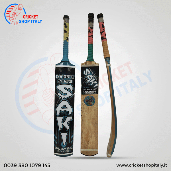 Saki Srilankan Coconut Tape Ball Bat 1