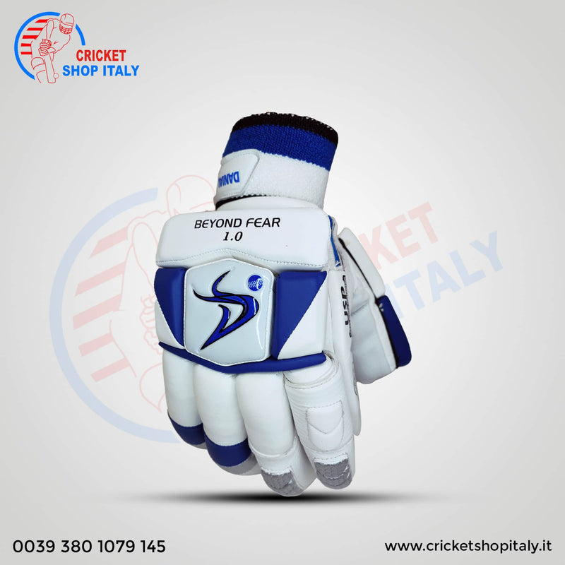 2023 DS Sports D 1.0 White/Blu Batting Gloves Adult 2