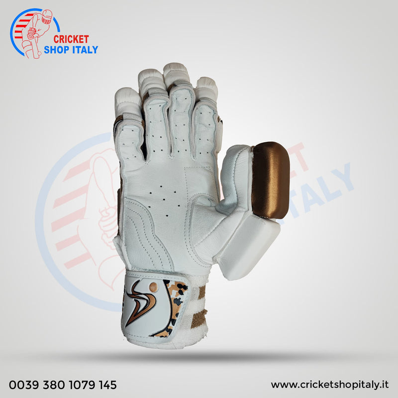2023 DS Sports D 1.0 White/Gold Batting Gloves Adult 3