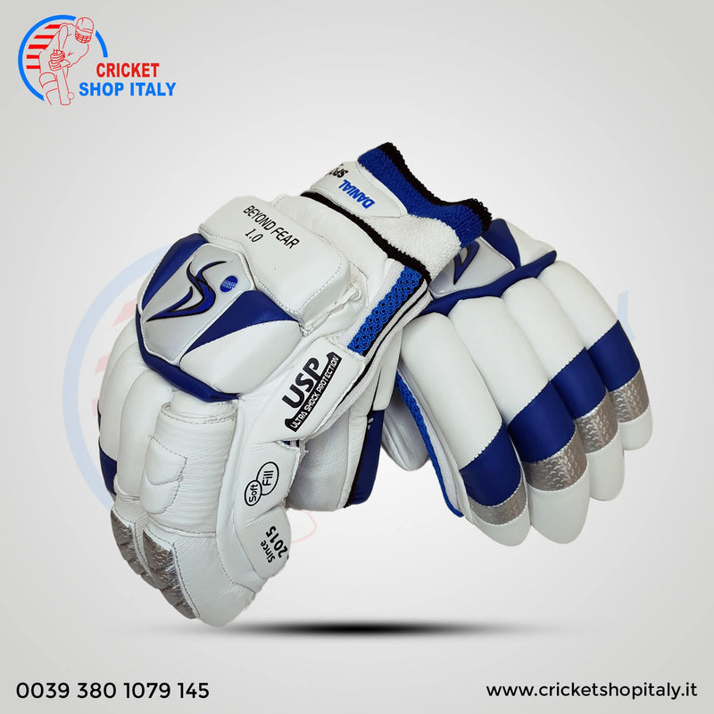 2023 DS Sports D 1.0 White/Blu Batting Gloves Adult 1