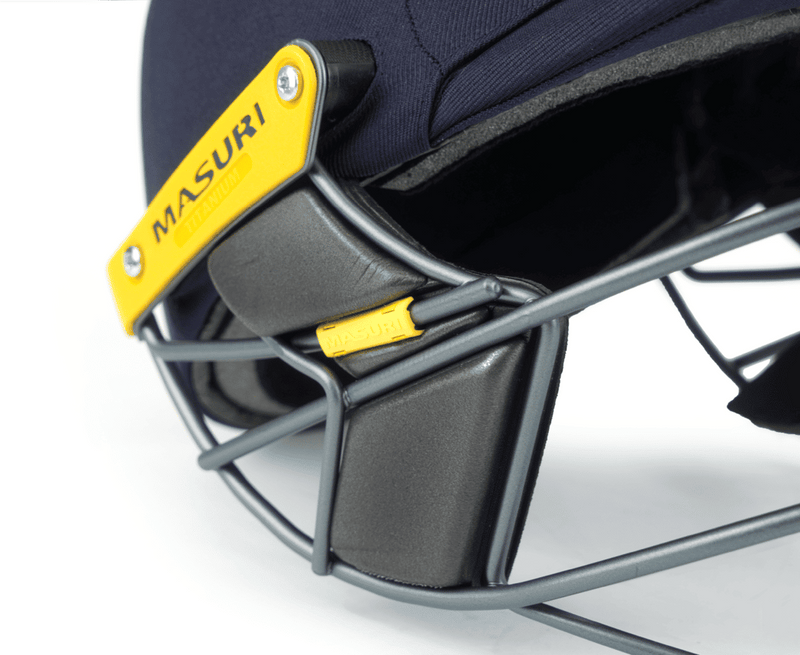 Masuri T Line Steel Cricket Helmet Black 2