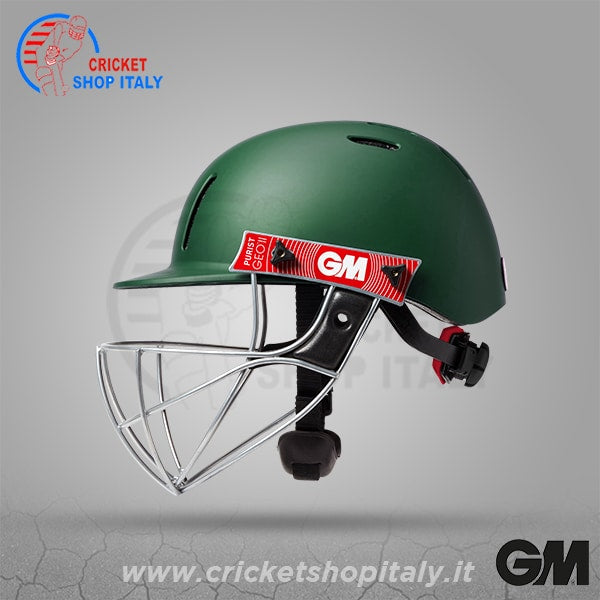 2023 GM Purist Geo II Cricket Helmet Green 1